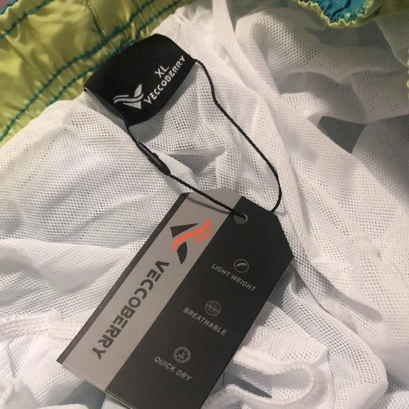 Men's Turtle Print Swim Trunks Size XL - Picture 7 of 9